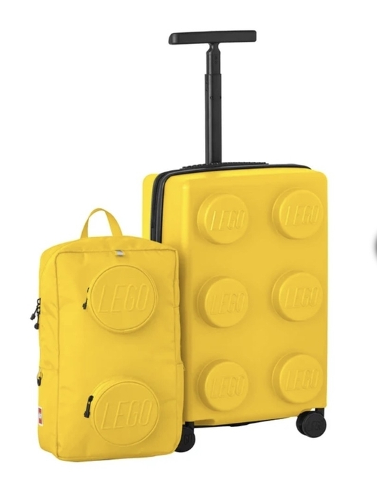 Lego Other - Lego Yellow Brick Suitcase and Backpack Travel Set